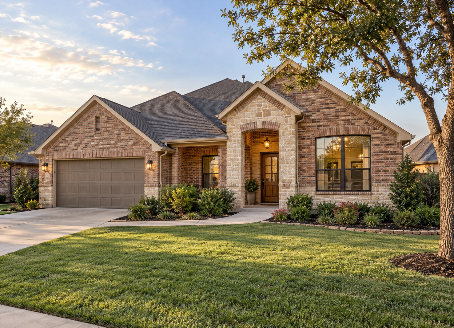 Inviting North Texas suburban brick home