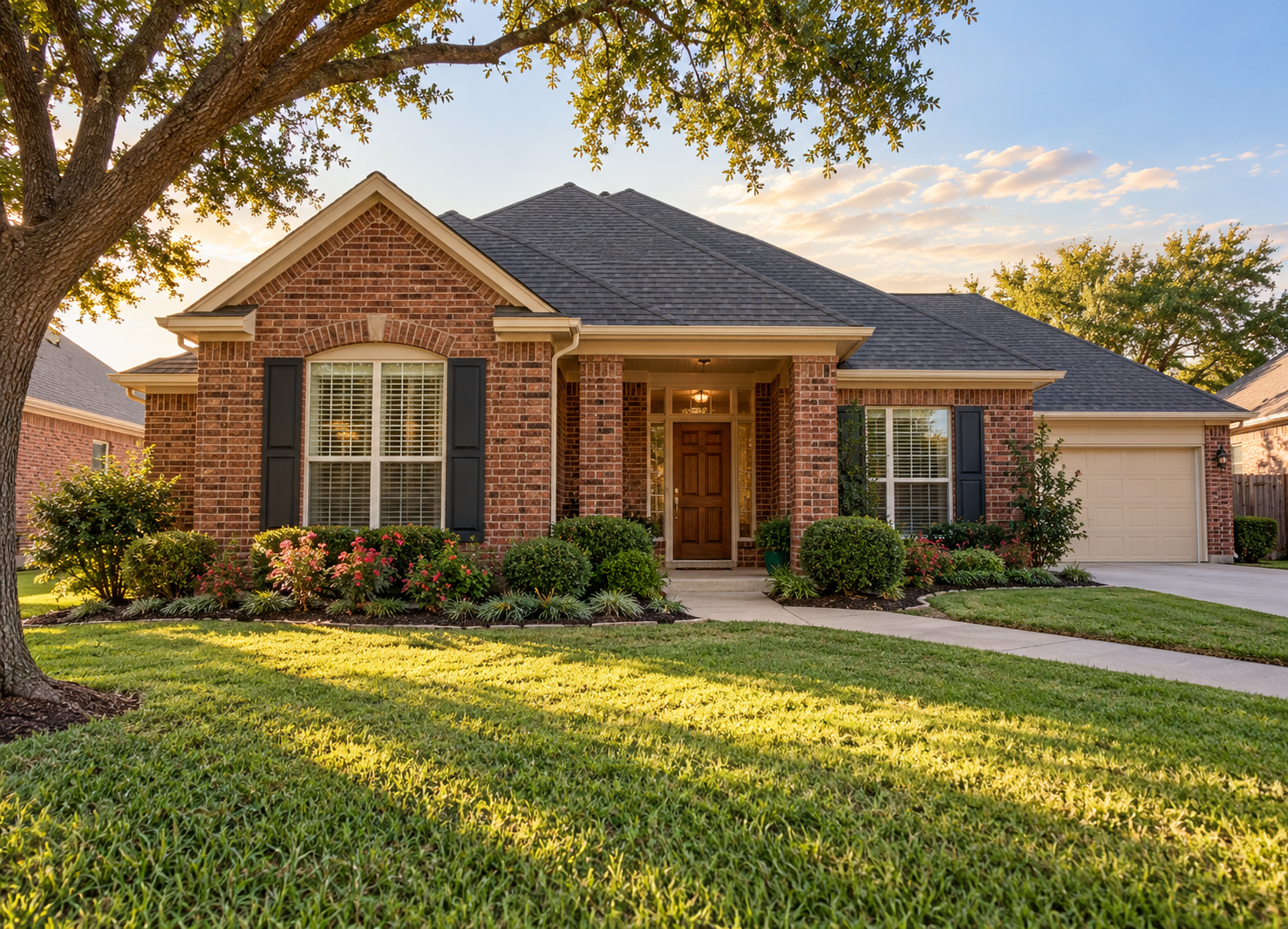 Welcoming Red Brick Texas Home